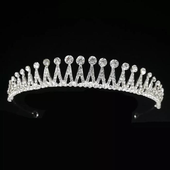 Gambar Mahkota Pias - Mahkota Wisuda / Bridesmaid - Mahkota Pengantin - Bridal Crown Simple - Silver dari Bridal jewelry Shop undefined 4 Tokopedia