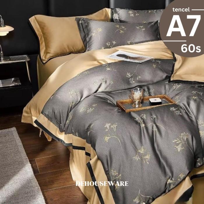 Gambar Bed Cover Set Sutra Tencel 60s Motif A7 - Ukuran 180X200 dan 200X200 - 180 x 200 x 30 Bantal Bedcover - 180 x 200 x 30 dari Dmi Store. undefined Tokopedia
