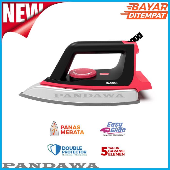 Gambar MASPION Setrika HA 390 Setrikaan Anti Lengket Black dari PANDAWA elektronik undefined Tokopedia