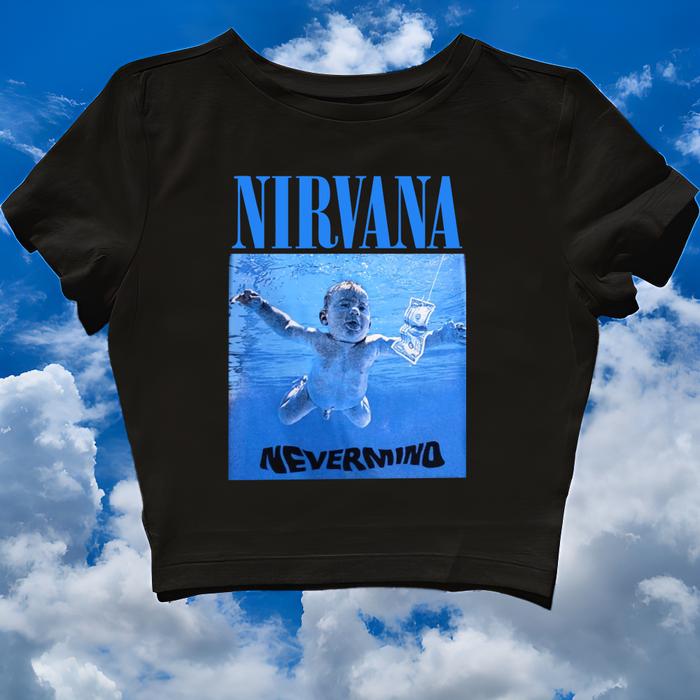 Gambar MTWON CROP TOP NIRVANA NEVERMIND | BAND METAL MUSIK ROCK | KURT COBAIN | GRUNGE | CROPTOP | CROP TEE SLIM FIT STYLE Y2K VINTAGE AESTHETIC | KAOS STREETWEAR | BAJU TANKTOP PEREMPUAN WANITA LUCU PENDEK HITAM 24S - Hitam, S dari mtwon.co undefined 3 Tokopedia