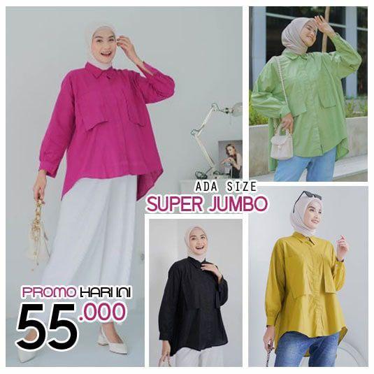 Gambar Kemeja Saku By. Iren's Indonesia - Lemon, LD. 120cm dari Irens Indonesia undefined Tokopedia