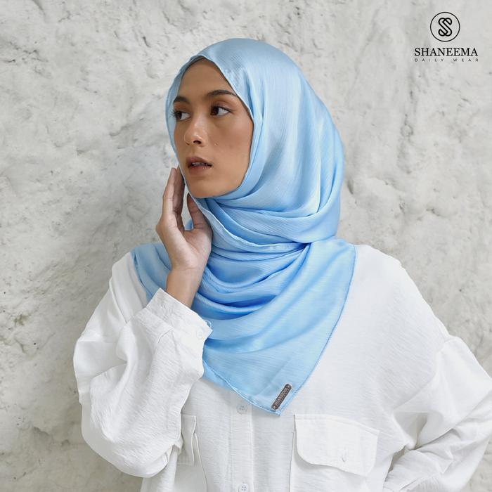 Gambar SHANEEMA - Hijab Pashmina (Original Malay Premium Silk) - ICE BLUE dari SHANEEMA undefined Tokopedia