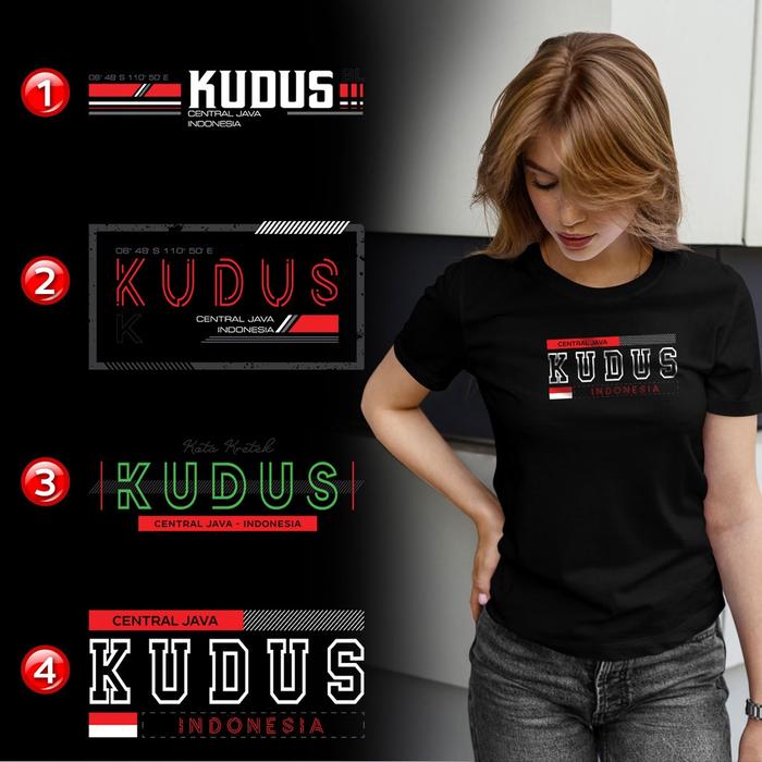 Gambar Kaos Distro KUDUS Premium - 4 PILIHAN DESAIN KUDUS - XKDS1 Kaos Anak dan Dewasa Cewek Cowok Katun Combed Lembut - 4-5 TH, Lengan Panjang dari KOKA Kangkaos undefined Tokopedia