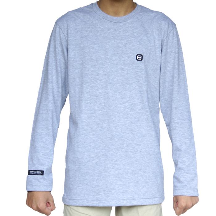 Gambar Mahameru Kaos Polos Lengan Panjang Outdoor Mahameru T-shirt Lengan Panjang K02 WE-01 Combed Logo Pria Basic Katun Nyaman - MISTY, L dari Mahameru bandung undefined Tokopedia