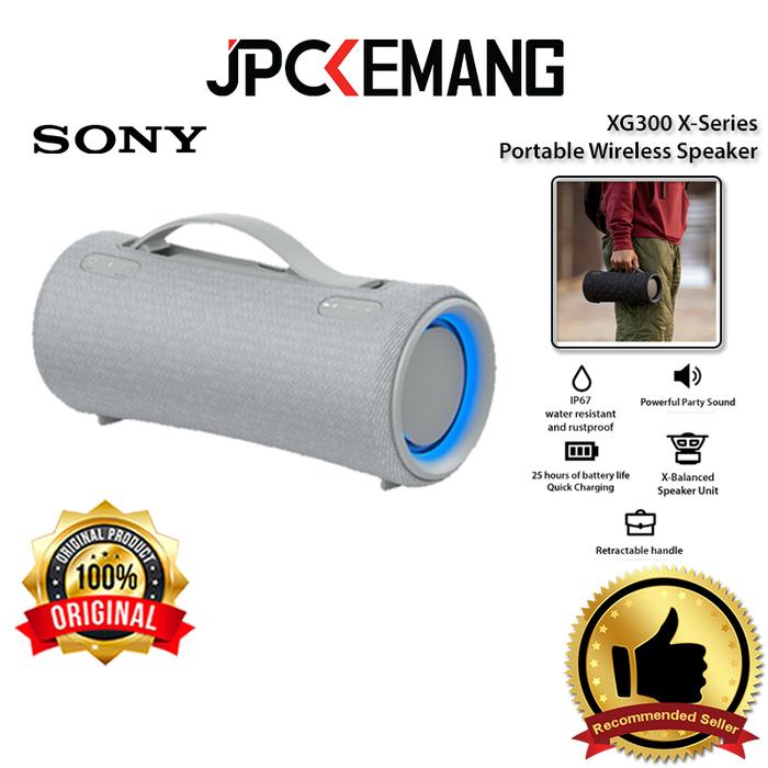 Gambar Sony SRS XG300 X-Series Portable Wireless Speaker XG 300 Original - Grey dari JPC Kemang undefined Tokopedia