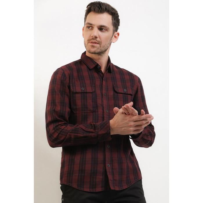 Gambar Cardinal Kemeja Lengan Panjang Slim Fit Pria C2238J11F - XXL dari Cardinal Brand undefined Tokopedia