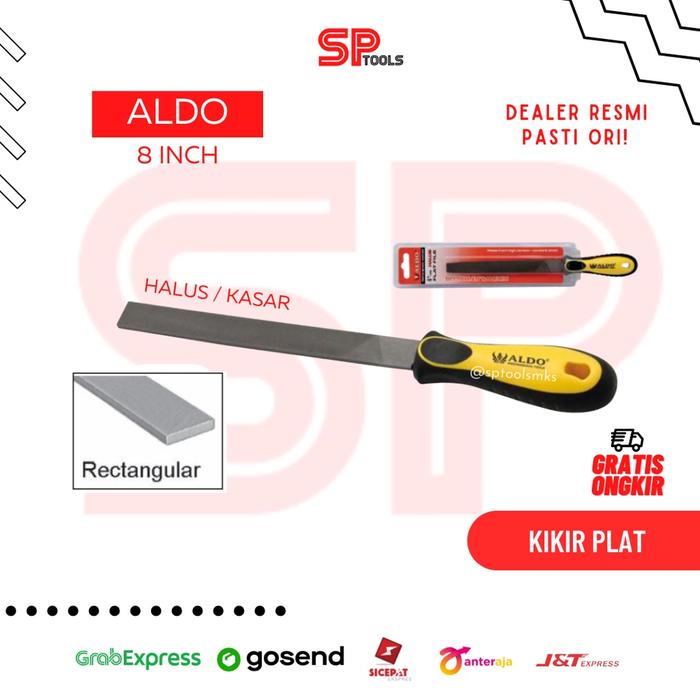Gambar ALAT KIKIR PLAT / FLAT 8" 8 INCH KASAR / HALUS ALDO - Kasar dari SPTools Makassar undefined 2 Tokopedia