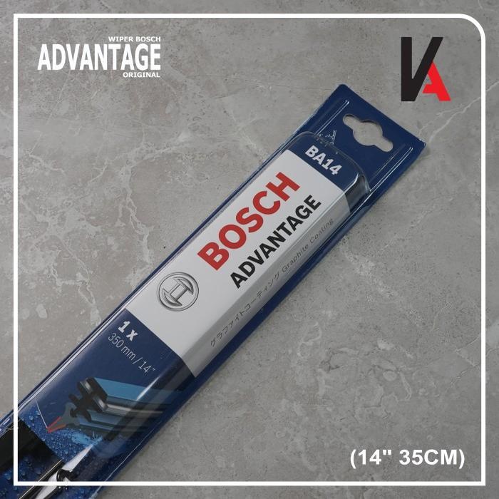 Gambar WIPER BLADE BOSCH ADVANTAGE 14" 16" 17" 18" 19" 20" 21" 22" 24" 26" - OTOPART - 14" 35CM dari Otopartt_NEW undefined Tokopedia