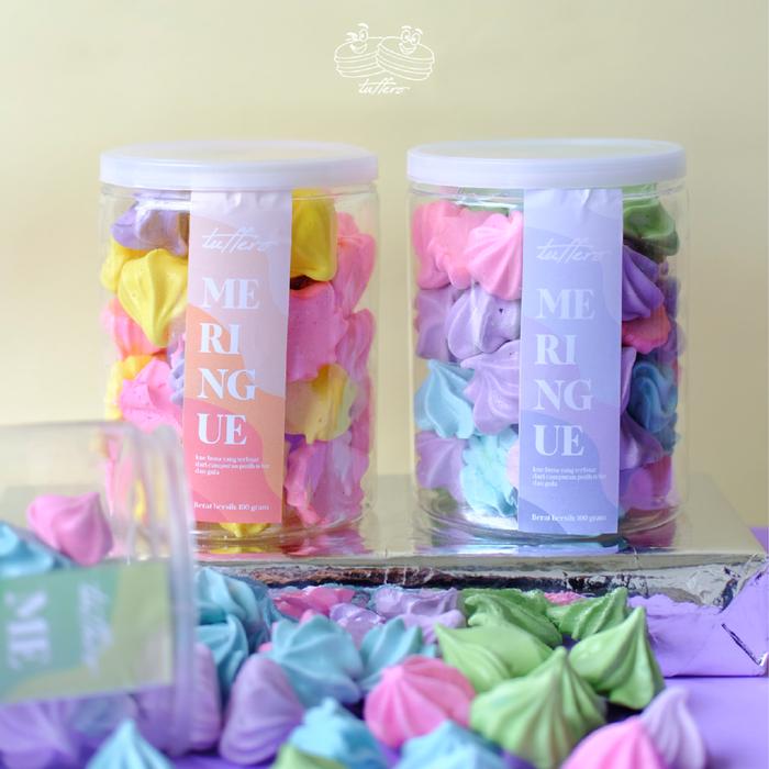 Gambar Meringue Cookies Kue Busa - toples dari Tuffero Patisserie undefined Tokopedia