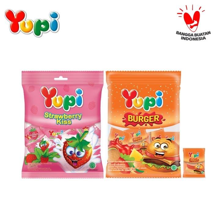 Gambar Paket Yupi Strawberry Kiss Burger - package dari Yupi Gummy Candies undefined Tokopedia
