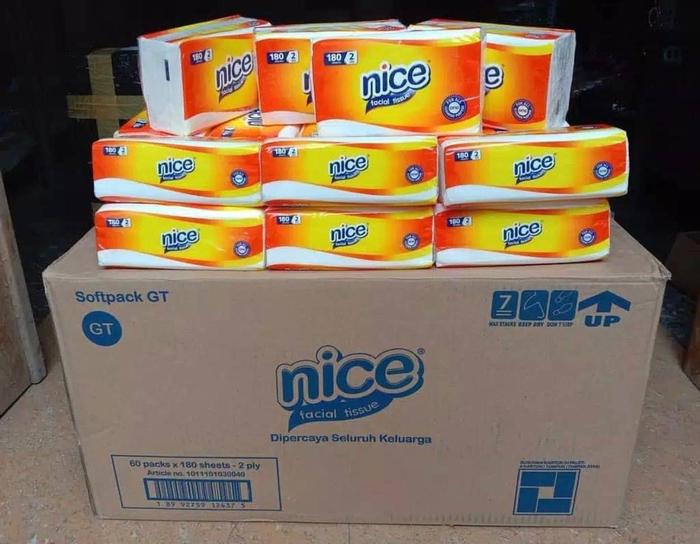 Gambar TISSUE WAJAH NICE 180 SHEET - TISSUE NICE dari Ratu Online99 undefined Tokopedia