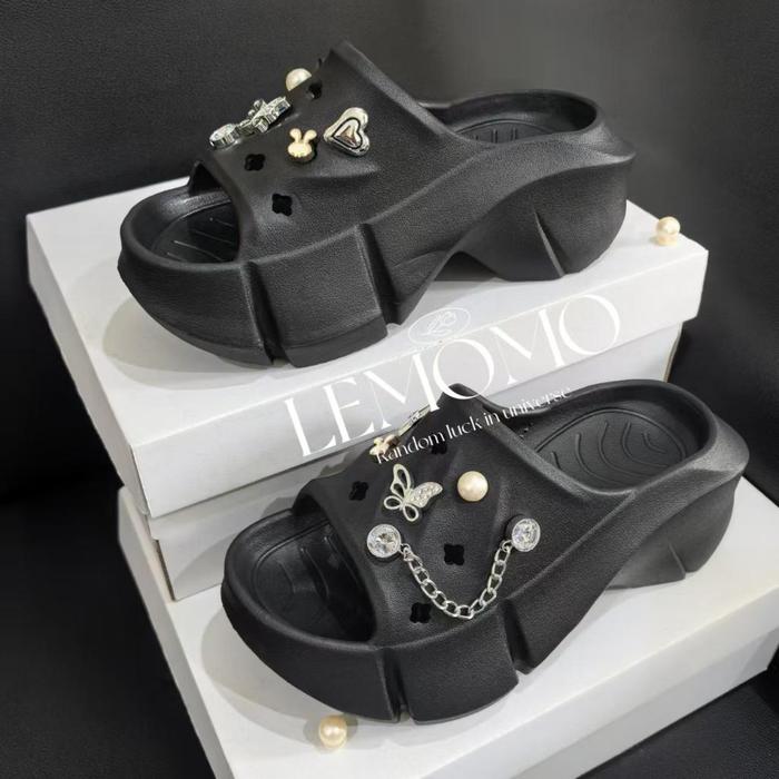 Promo PUXI Sandal Wedges Wanita EVA Healthy Shoes Sendal Platform