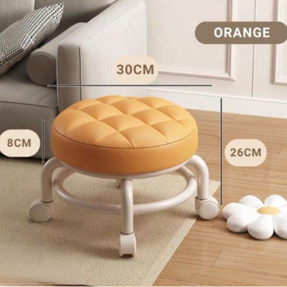 Gambar Kursi Santai Bangku Jongkok Bulat Kursi Bulat Kursi Kecil Kursi Bundar Kursi Bulat Roda Besi Furniture - ORANGE dari tokoshenar88 undefined Tokopedia