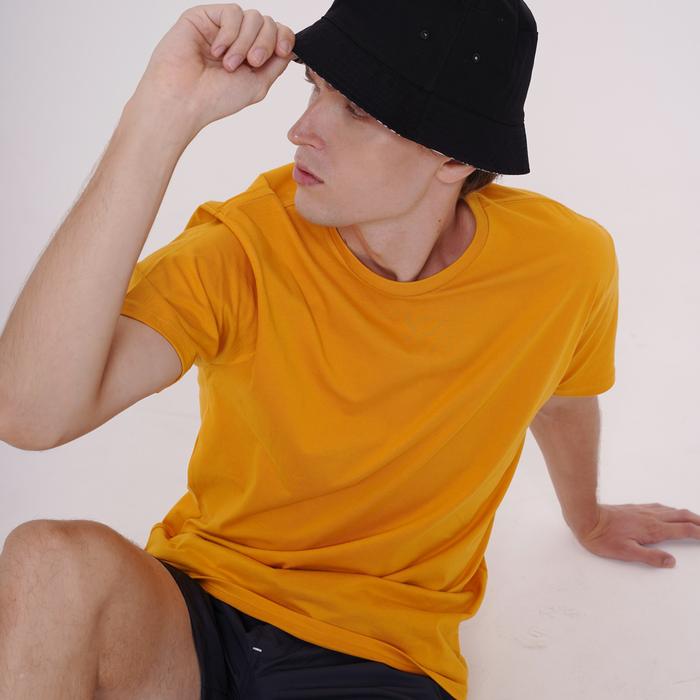 Gambar KOZE - Premium Comfort Premium Combed 30S Tshirt Kaos Polos 3 outfit  cowok Pria Baju Katun Pendek Santai - Mustard Yellow, L dari koze shop undefined Tokopedia