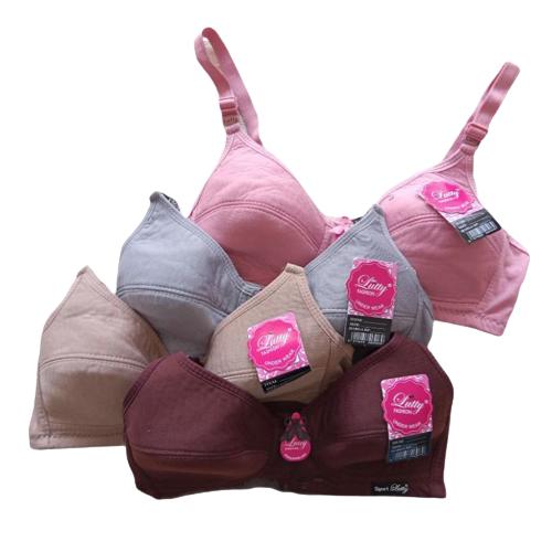 Gambar 6 Pcs LUTTY Bra Sport Wanita Tanpa Busa dan Kawat Bh Perempuan - 34, 3 PCS dari onlinestore.id undefined Tokopedia