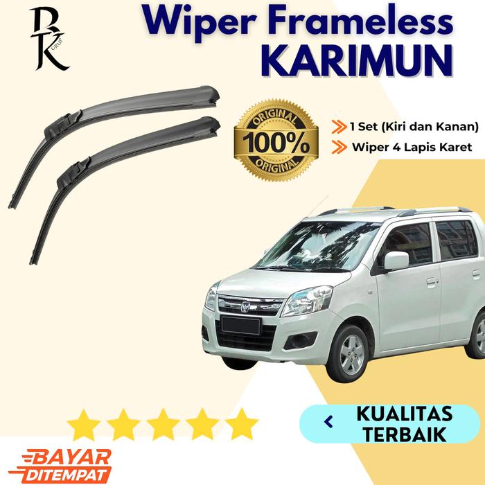 Gambar Wiper Karimun Sapuan Kaca Mobil Model Frameless Banana Karet 1 Set Ori Variasi Karet Wiper Mobil Suzuki Karimun Kendaraan Air Besi Motorcycle - Not Specified dari BRKT GRUP undefined Tokopedia