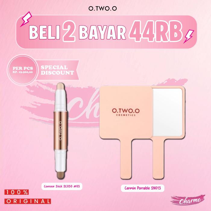 Gambar (READY&ORI) OTWOO 44K For 2 Bundling 05B Contour Highlighter Stick & Hand Mirror dari Charme store_NEW undefined Tokopedia