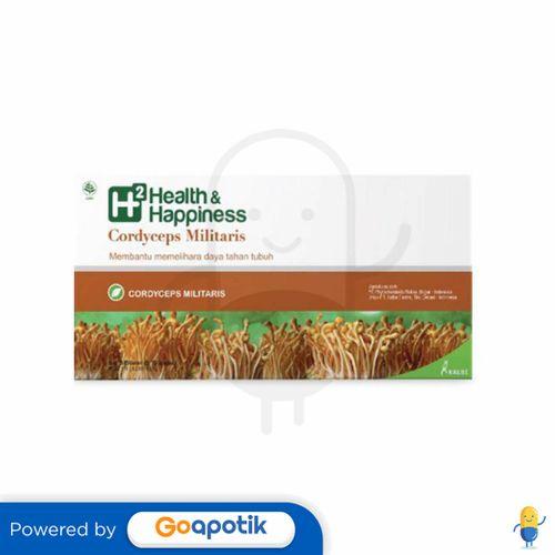 Gambar H2 HEALTH & HAPPINESS CORDYCEPS MILITARIS BOX 30 KAPSUL dari Apotek Kosambi By GoApotik undefined Tokopedia