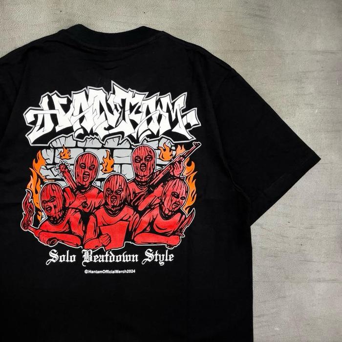 Gambar Hantam HC - Solo Beatdown Style 2 |Original Merchandise T-Shirt Crew-neck fashion unisex T-shirt Menswear Top Baju Kaos Atasan Wanita - Hitam, M dari Fancy Cloths undefined Tokopedia