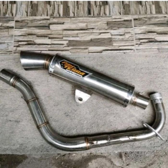 Gambar Knalpot Fantera in38mm Samlong Cobra Mio sporty scoopy beat vario 125/150 vario 160 pcx 160 dll - full set All matic, mio sporty dari Nino Racing90 undefined Tokopedia
