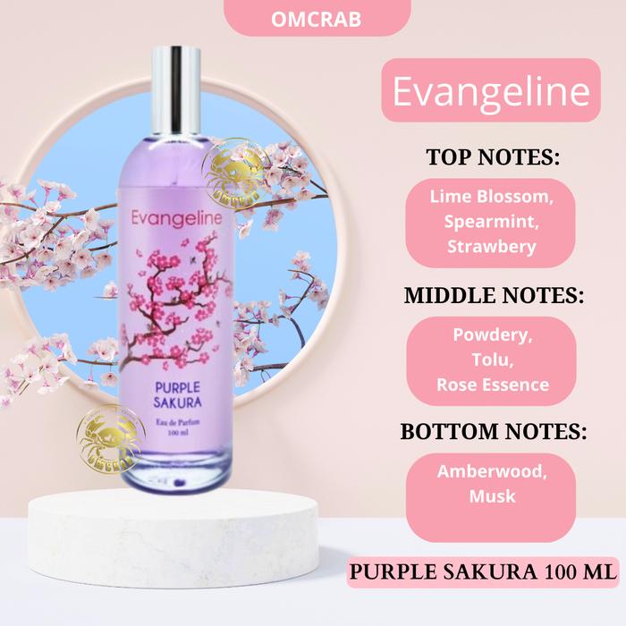 Gambar Evangeline Sakura Eau De Parfum 100ml Purple dari omcrab undefined Tokopedia