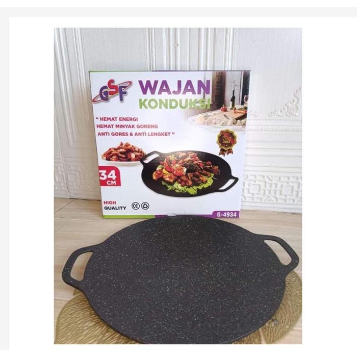 Gambar Wajan Konduksi GSF 34cm G-4934 Anti Lengket - GSF-081-G-4934 dari Belanja Elektronik undefined Tokopedia
