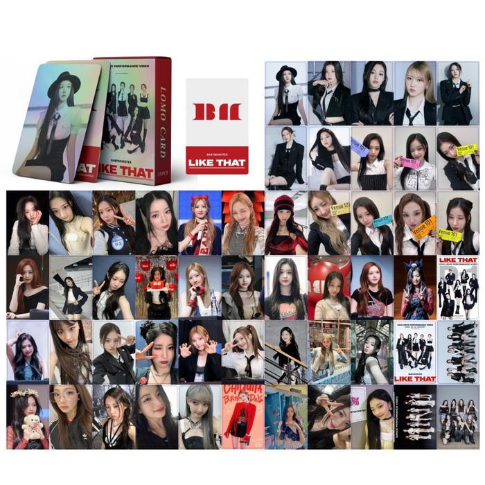 Gambar [kstuffind] (2) LOMO CARD HOLOGRAM BOYGROUP GIRLGROUP MURAH 55PCS PHOTOCARD HOLO LOMOCARD EN SKZ IVE BP NWJNS - BAEMON LIKE THAT dari Kstuffind_NEW undefined 5 Tokopedia