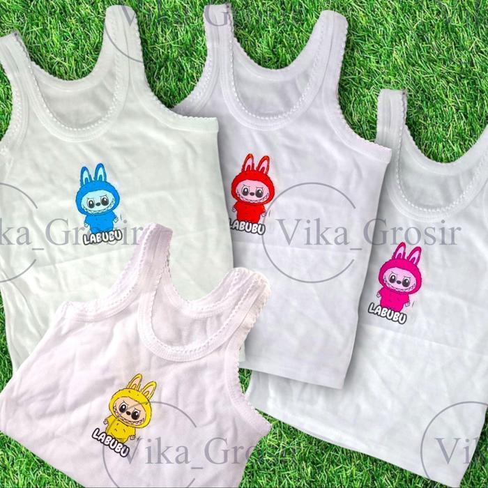 Gambar Kaos Dalam Anak Sablon Labubu Perempuan Katun 6PCS Usia 2-8 Tahun Terlaris Kaos dalam anak kaos  kutang  anak  cewek  9–12 mini  set  12  pcs - isi 6 pcs, XL (4-5Tahun) dari Ucup Grosir_NEW undefined Tokopedia
