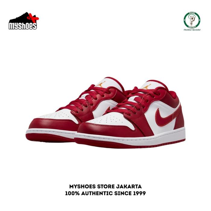 Gambar Sepatu Sneakers Pria Nike Air Jordan 1 Low Cardinal Red 100% Authentic - 553558 607 - 42 dari Myshoes1999 undefined Tokopedia