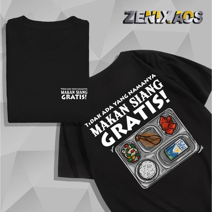 Gambar ZENIXAOS - KAOS TIDAK ADA YANG NAMANYA MAKAN SIANG GRATIS KAOS KATA KATA COCOK UNTUK PRIA DAN WANITA - Hitam, S dari Zenixaos undefined Tokopedia
