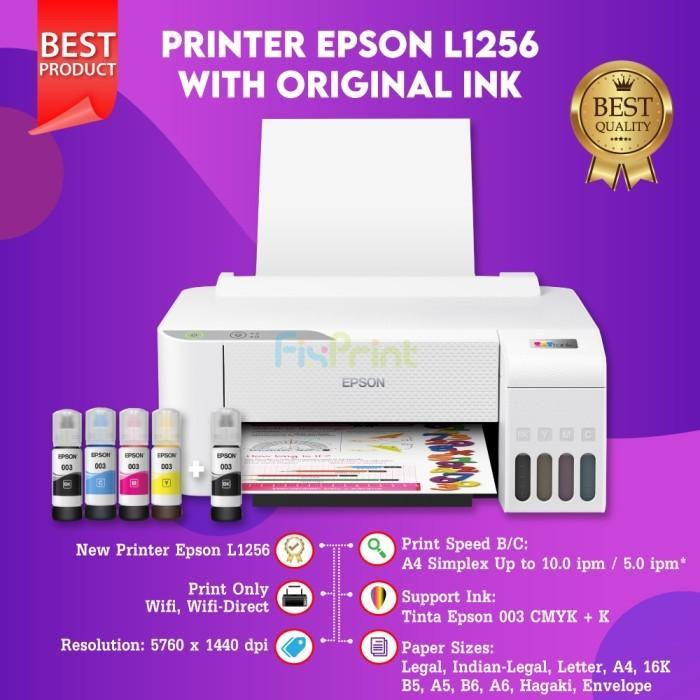 Gambar Printer Epson L1210 L-1210 Pengganti L1110 Print Only - L1256 WIFI, ORIGINAL INK dari FixPrint Shop undefined Tokopedia