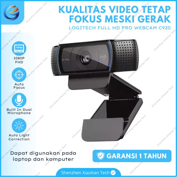 Promo Logitech C920 PRO Webcam 1080P FHD Built In Microphone