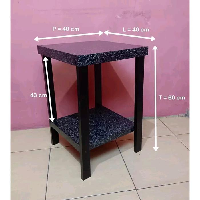 Gambar Meja kompor gas 1 tungku ukuran yang lebih besar Rak Kayu - 40 x 40 x 60 dari OS.furnitur undefined Tokopedia