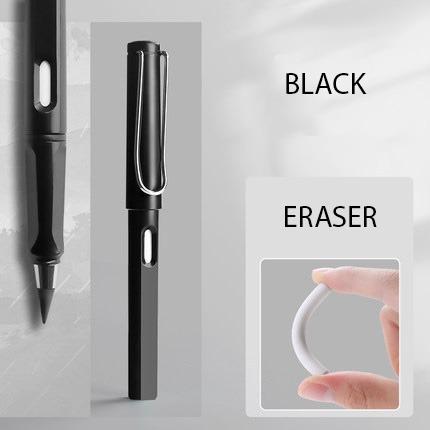 Gambar Pensil  Abadi Eternal + Penghapus / Pensil Tanpa Batas / Pensil Eternal Plus Eraser / Pensil Tidak Bisa Habis - #1HITAM	 dari Goodmall688 undefined Tokopedia