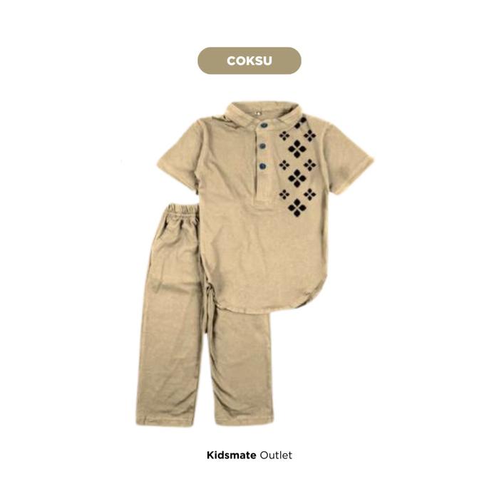 Gambar Setelan Koko Anak Shakeel motif KOI Celana Muslim - Coksu, Size 1 dari KIDSMATEOUTLET undefined Tokopedia