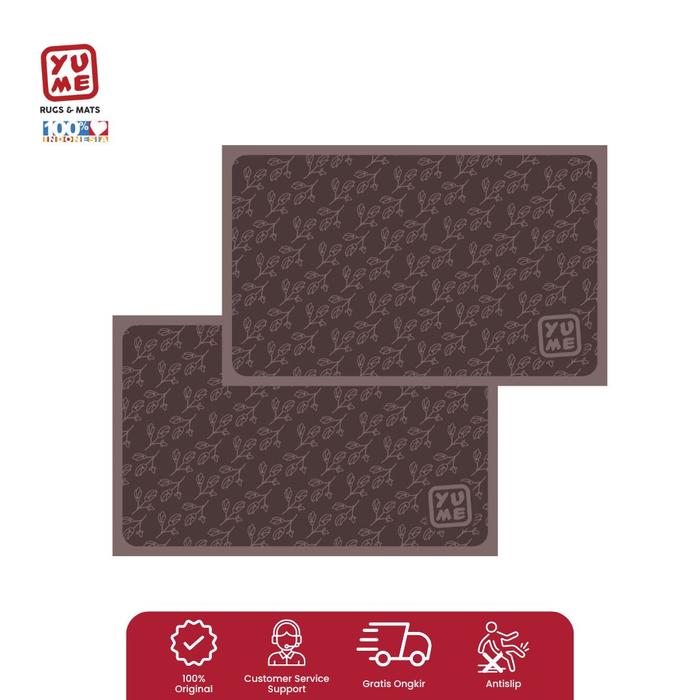 Gambar Paket 2pcs Keset Lantai Keset Dapur Antislip YUME 50x80 - Jasmine flower dari Amore Collections_NEW undefined Tokopedia