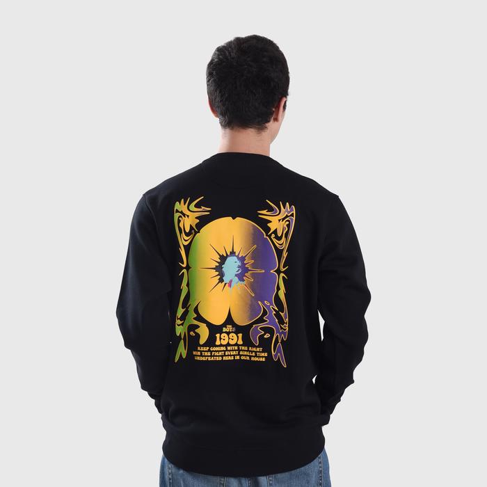 Gambar Roughneck Screamer Boy Crewneck - Black, S dari Roughneck 1991 undefined Tokopedia