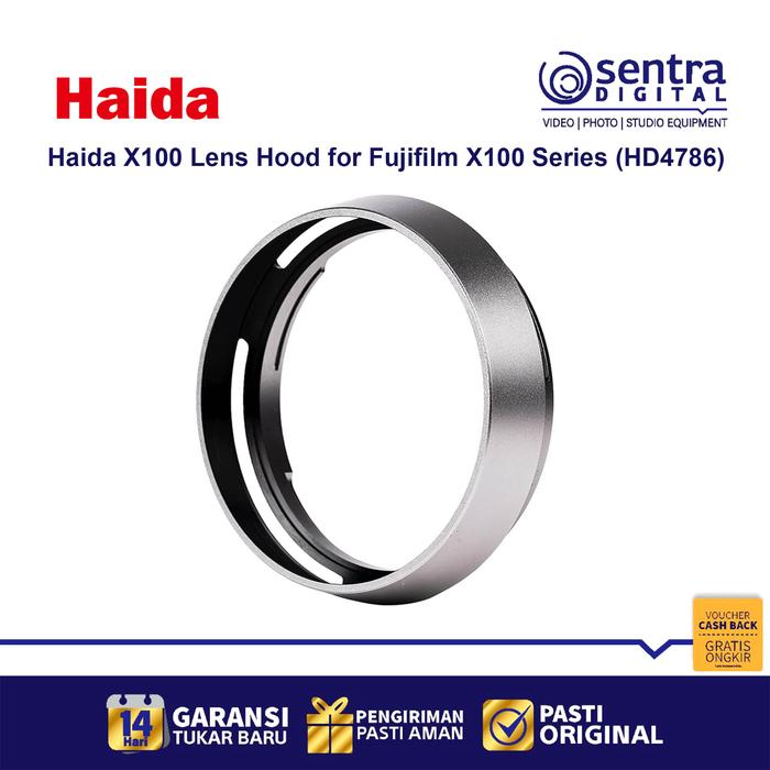 Gambar Haida X100 Lens Hood for Fujifilm X100V X100F X100T - HD4786 - Silver dari Sentra Digital undefined Tokopedia