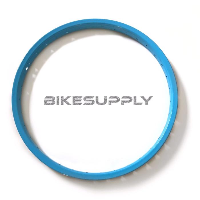 Gambar Velg Rims Sepeda Ukuran 20 Inch Murni Lubang 36 Hole Besi Steel Warna Warni Hitam Black / Ungu Purple / Biru Muda Baby Blue / Merah Oranye Red Orange Untuk Rim BMX / Mini 20” Inci 36H - Biru Muda dari BIKESUPPLY undefined Tokopedia