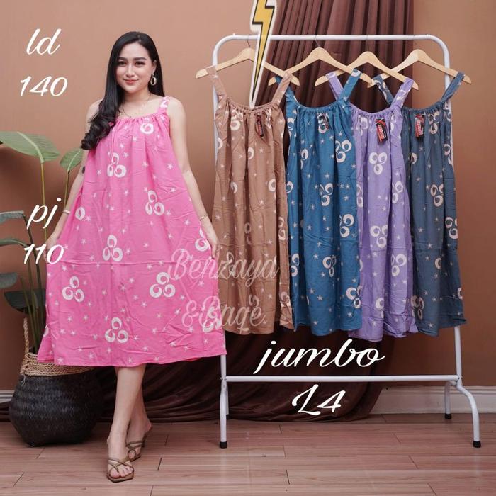 Gambar Daster Yukensi super jumbo tanpa lengan terlaris Ld 140 baju tidur terbaru muat bb 45-95 bahan adem tebal Motif Bintang Busui Ibu Bumil Kain Rayon Batik Nyaman Wanita - Bintang Coksu 140 dari Baqe store undefined Tokopedia