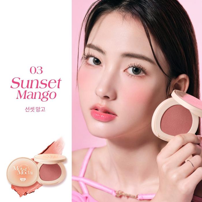 Gambar [NEW LAUNCH] BNB barenbliss Moist Mochi Paste Powder Blush [12H Lasting Color] Cream Blush Multi Guna dengan Finish Soft Focus Matte  Tahan Lama dan Melembapkan untuk Tampilan Sehat Seharian - 03 Sunset Mango dari Tammy beauty care undefined Tokopedia