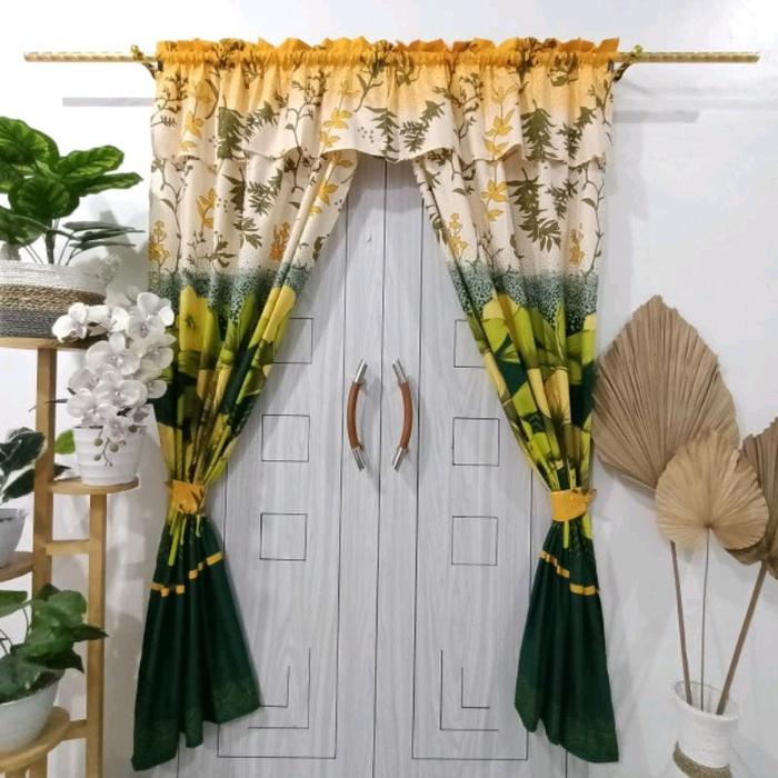 Gambar Gorden Serut Pintu Minimalis - Hanna, 100x200 dari adiba sprei sragen_NEW undefined Tokopedia