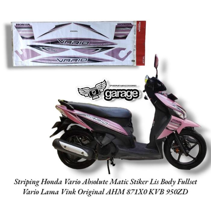Gambar Striping Honda Vario Absolute Matic Stiker Lis Body Fullset Vario Lama Vink Original AHM 871X0 KVB 950ZD dari CJ GARAGE2 undefined Tokopedia