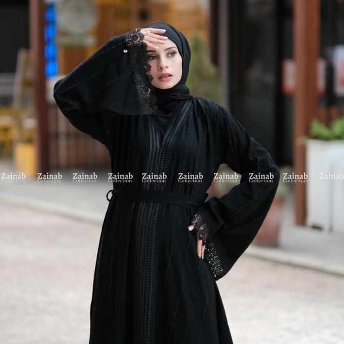 Gambar Abaya busui mata-mata gamis hitam wanita by.zainab collection Gamis Muslim Baju Lebaran 2024 Dewasa Arab Syari Kombinasi Tangan Maxi Dress - BUSUI MATA 3, M dari @.ABAYA ZAINAB COLLECTION undefined Tokopedia