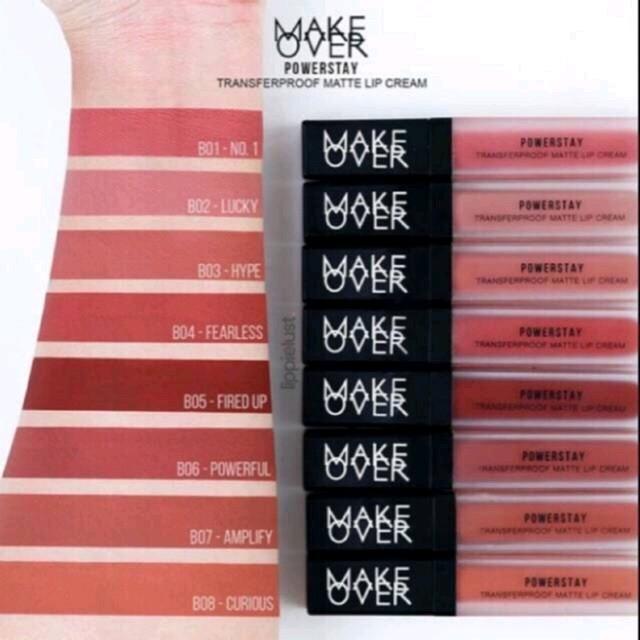 Gambar MAKEOVER POWERSTAY TRANSFERPROOF MATTE LIP CREAM - B11 dari Ratu Dept Store Kosmetik undefined Tokopedia