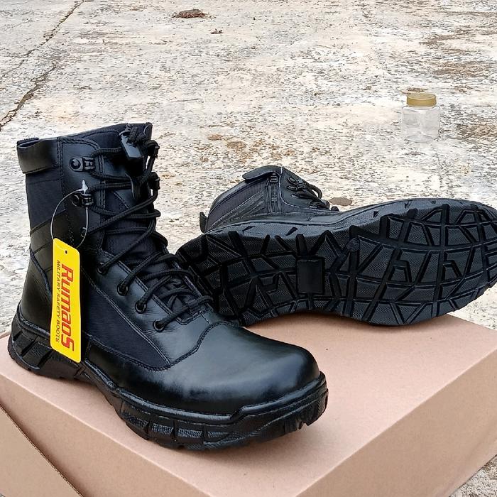 Gambar Sepatu pdl tactical RUMAOS 6inc 1/4 kulit sapi asli - hitam, 38 dari RUMAOS.CO.ID undefined Tokopedia