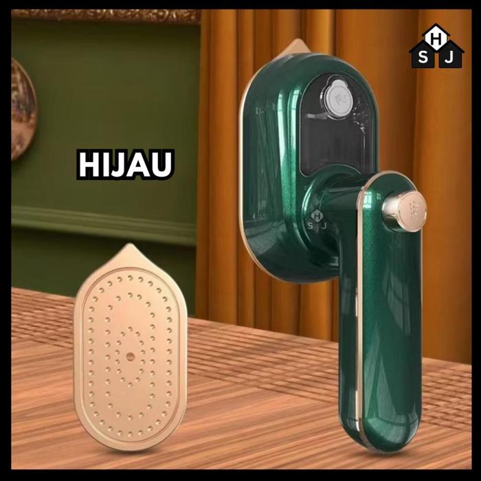 Gambar Setrika Uap 3in1 Mini Genggam Portabel Setrika Travel listrik Penghilang Kerutan - Hijau dari Hakita Surya Jaya undefined Tokopedia