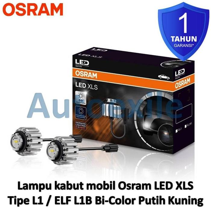 Gambar Osram LED XLS L1 ELF L1B Dua Warna Putih Kuning Lampu Kabut Mobil Bi Color White Yellow Exchangeable Light Source Car Fog Lamp Original - XLS L1B Bi Color dari Autoexile undefined Tokopedia
