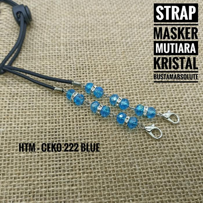 Gambar Strap masker konektor mutiara kristal Karet Biru - 222 hitam, ceko 222 dari Bustam Absolute undefined 5 Tokopedia