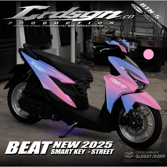 Gambar Decal Honda Beat New 2024-2025, Sticker Variasi Honda Beat Deluxe Gen 2 Fullbodi Modifikasi Gradasi Terbaru - ori, glossy dari am seticker undefined Tokopedia